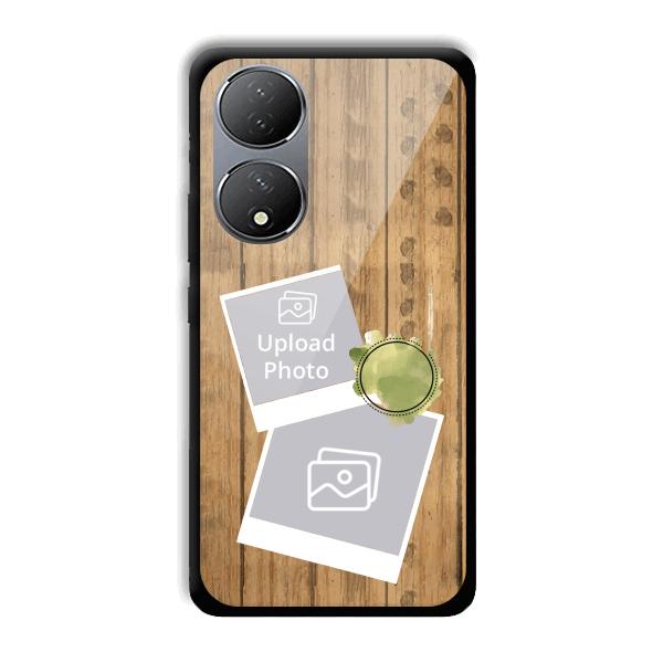 Wooden Photo Collage Customized Printed Back Cover for Vivo Y100A 5G