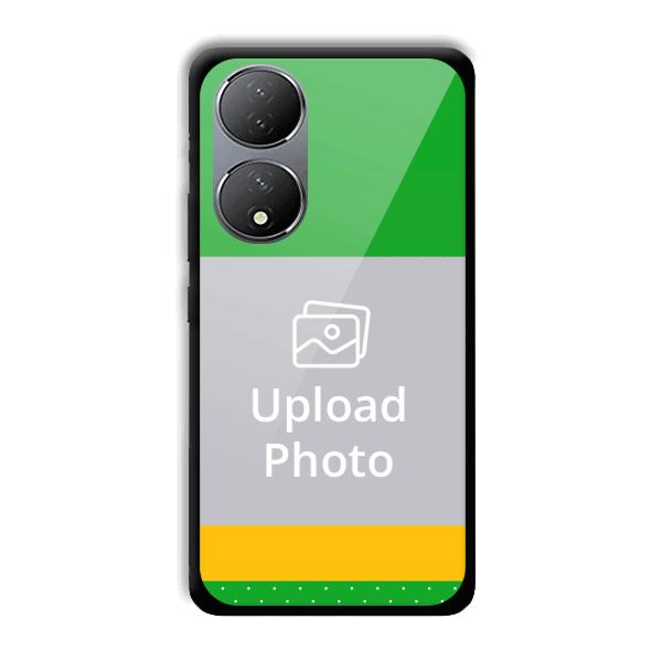 Green Yellow Customized Printed Back Cover for Vivo Y100A 5G