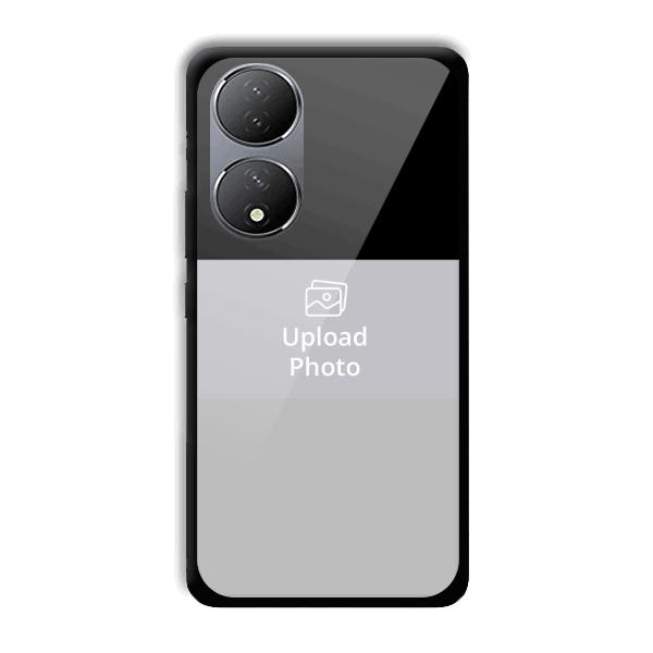 Black & Grey Customized Printed Back Cover for Vivo Y100A 5G