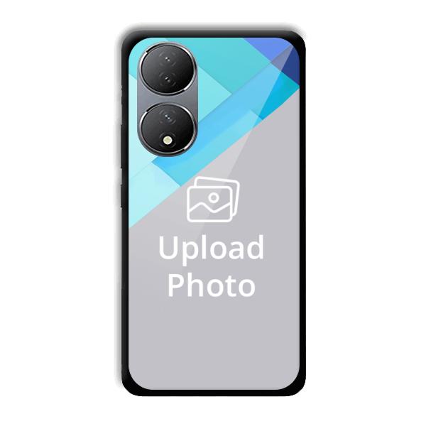Bluish Patterns Customized Printed Back Cover for Vivo Y100A 5G
