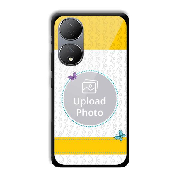 Butterflies & Yellow Customized Printed Back Cover for Vivo Y100A 5G