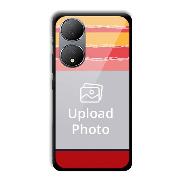 Yellow Pink Customized Printed Back Cover for Vivo Y100A 5G