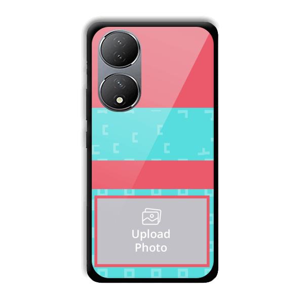 Bluish Pattern Customized Printed Back Cover for Vivo Y100A 5G