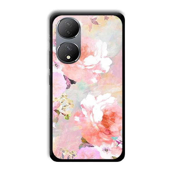 Floral Canvas Phone Customized Printed Back Cover for Vivo Y100A 5G