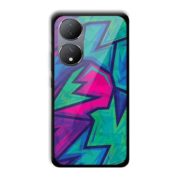 Dark Pink Design Phone Customized Printed Back Cover for Vivo Y100A 5G
