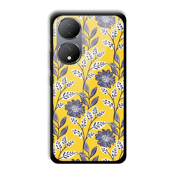 Yellow Fabric Design Phone Customized Printed Back Cover for Vivo Y100A 5G