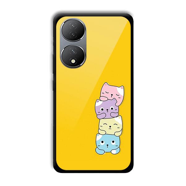 Colorful Kittens Phone Customized Printed Back Cover for Vivo Y100A 5G