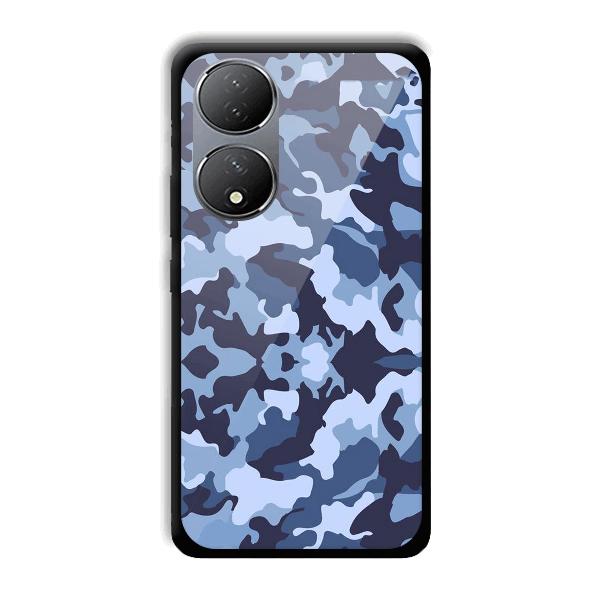 Blue Patterns Phone Customized Printed Back Cover for Vivo Y100A 5G