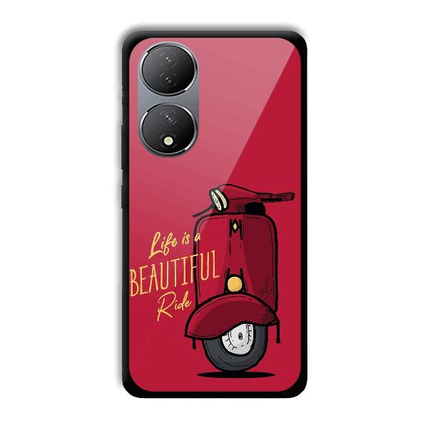 Life is Beautiful Phone Customized Printed Back Cover for Vivo Y100A 5G