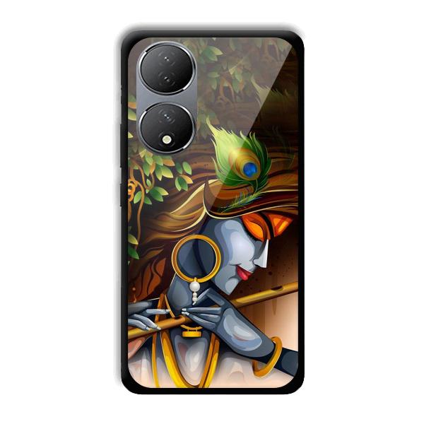 Krishna & Flute Phone Customized Printed Back Cover for Vivo Y100A 5G