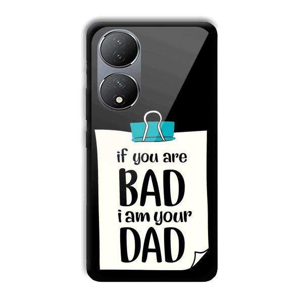 Dad Quote Phone Customized Printed Back Cover for Vivo Y100A 5G
