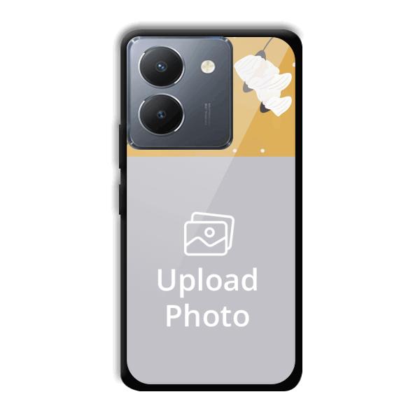 Flowers Background Customized Printed Back Cover for Vivo Y36