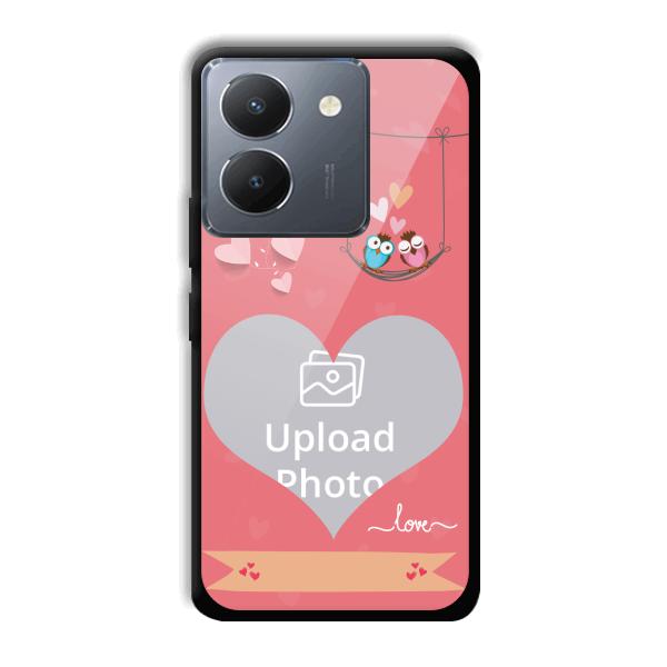 Love Birds Design Customized Printed Back Cover for Vivo Y36