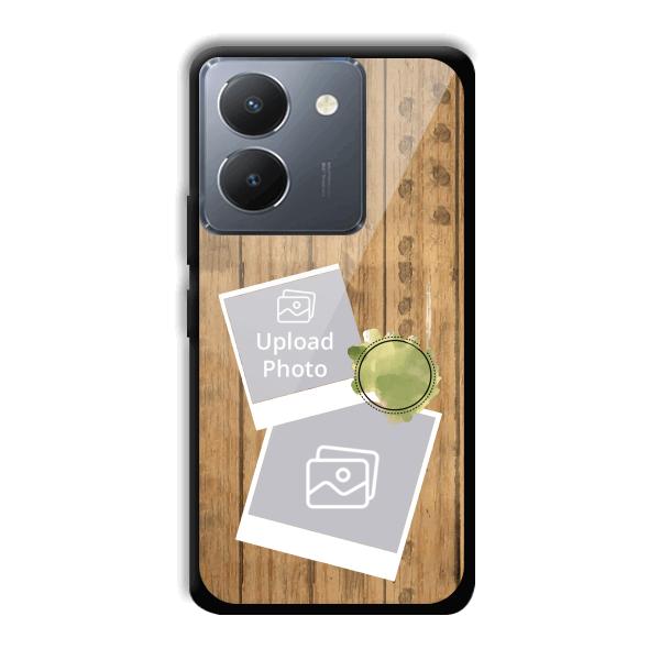 Wooden Photo Collage Customized Printed Back Cover for Vivo Y36
