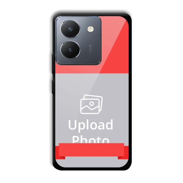 Red Design Customized Printed Back Cover for Vivo Y36