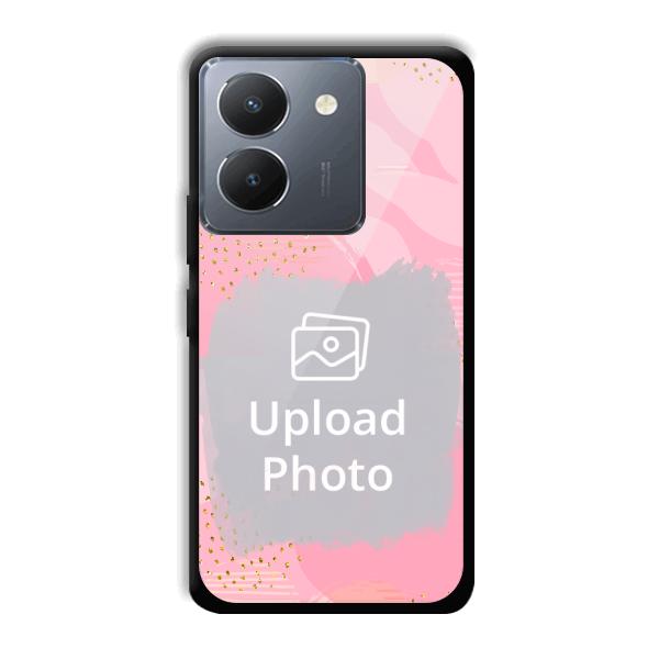 Sparkly Pink Customized Printed Back Cover for Vivo Y36