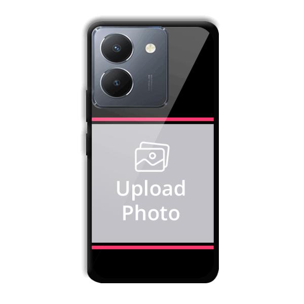 Pink Lines Customized Printed Back Cover for Vivo Y36
