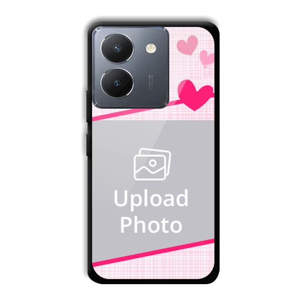 Pink Check Customized Printed Back Cover for Vivo Y36