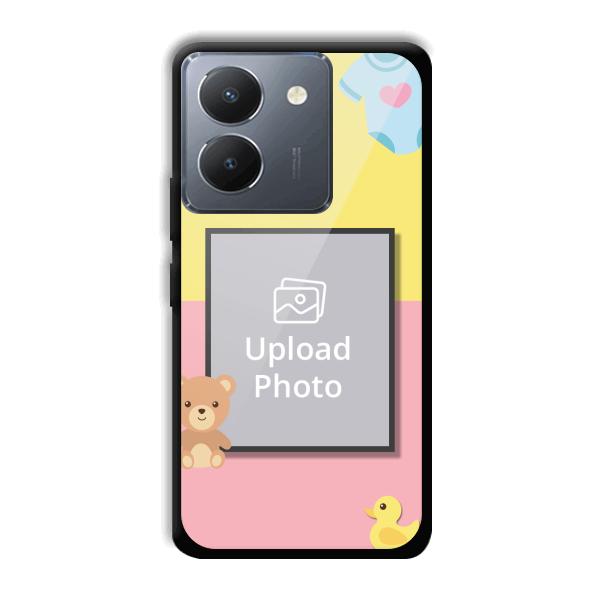 Teddy Bear Baby Design Customized Printed Back Cover for Vivo Y36