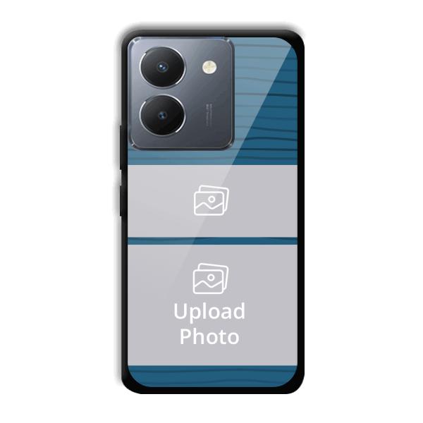 Dark Blue Customized Printed Back Cover for Vivo Y36