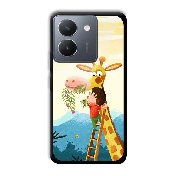Giraffe & The Boy Phone Customized Printed Back Cover for Vivo Y36