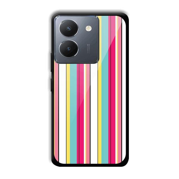 Lines Pattern Phone Customized Printed Back Cover for Vivo Y36