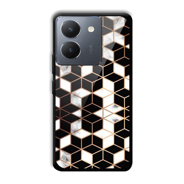 Black Cubes Phone Customized Printed Back Cover for Vivo Y36