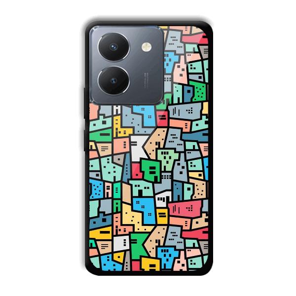 Small Homes Phone Customized Printed Back Cover for Vivo Y36