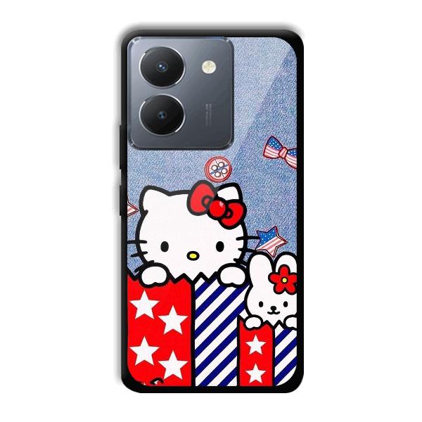 Cute Kitty Phone Customized Printed Back Cover for Vivo Y36
