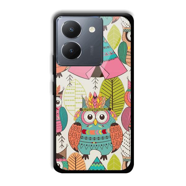 Fancy Owl Phone Customized Printed Back Cover for Vivo Y36