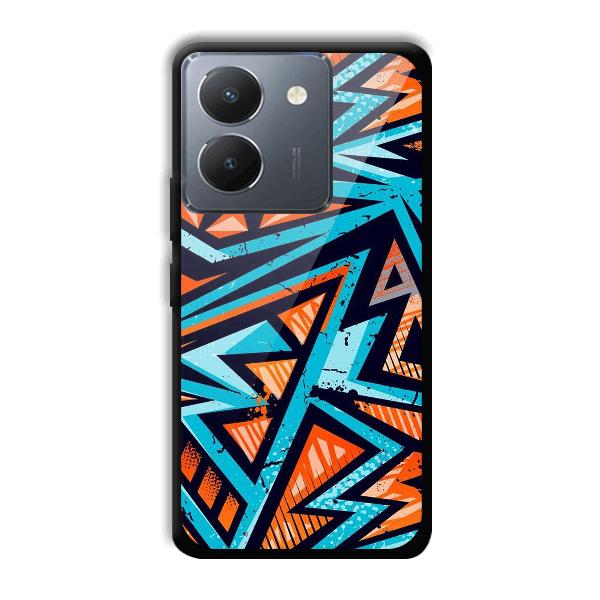Zig Zag Pattern Phone Customized Printed Back Cover for Vivo Y36