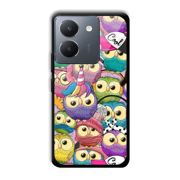 Colorful Owls Phone Customized Printed Back Cover for Vivo Y36