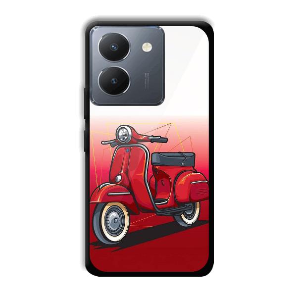 Red Scooter Phone Customized Printed Back Cover for Vivo Y36