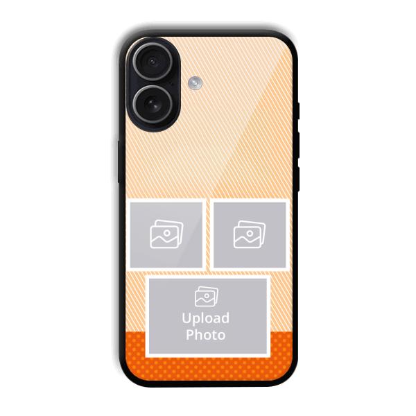 Orange Background Customized Printed Back Cover for iPhone 17