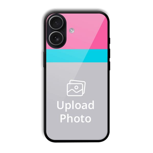 Pink & Sky Blue Customized Printed Back Cover for iPhone 17