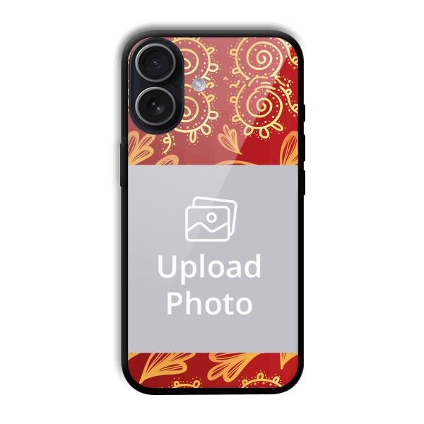 Red Design Customized Printed Back Cover for iPhone 17