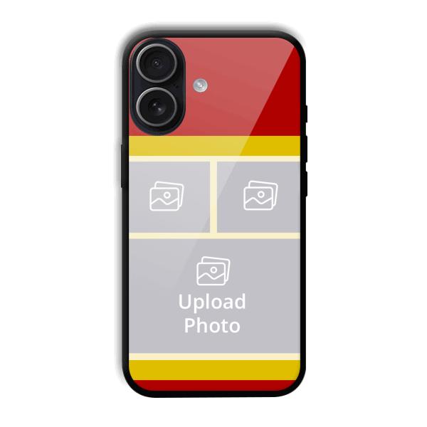Red Yellow Collage Customized Printed Back Cover for iPhone 17