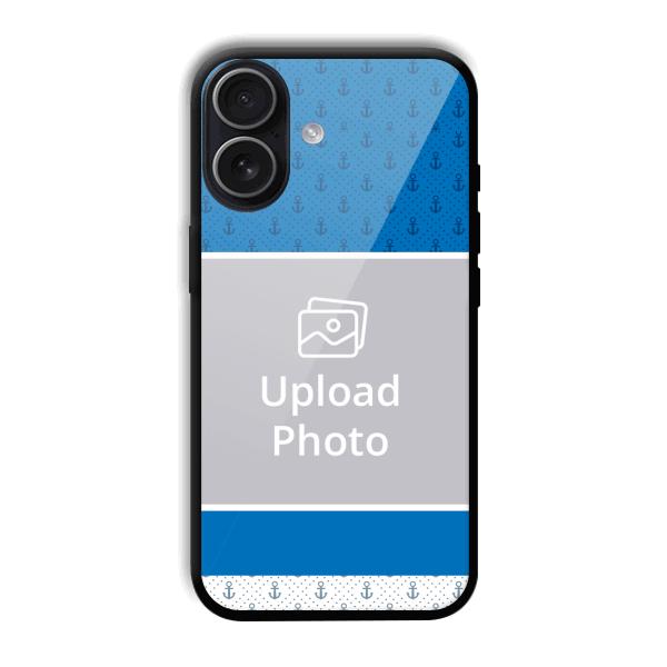 Blue White Design Customized Printed Back Cover for iPhone 17
