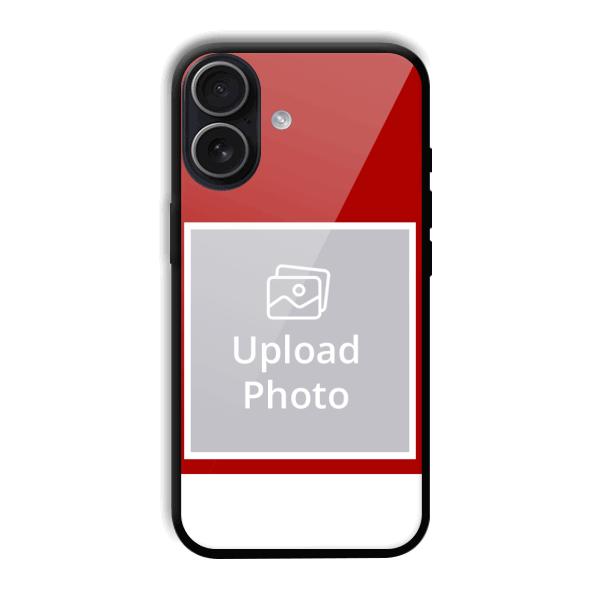 Red & White Customized Printed Back Cover for iPhone 17