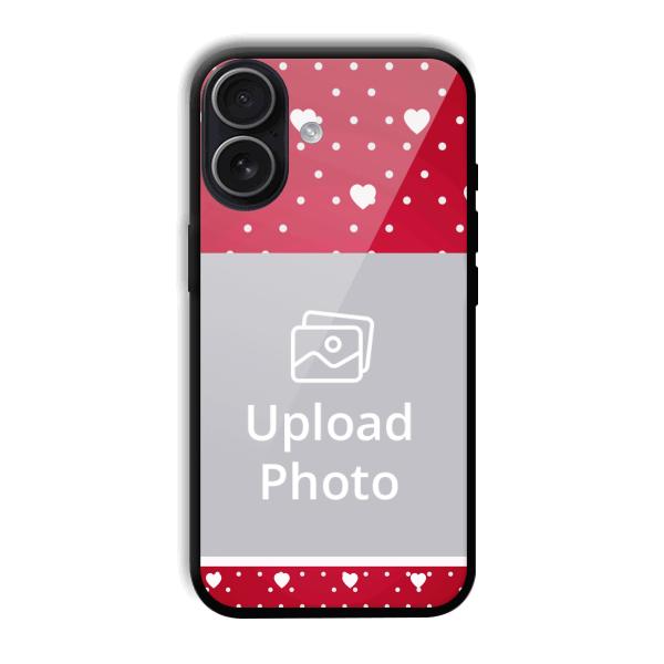 White Hearts Customized Printed Back Cover for iPhone 17