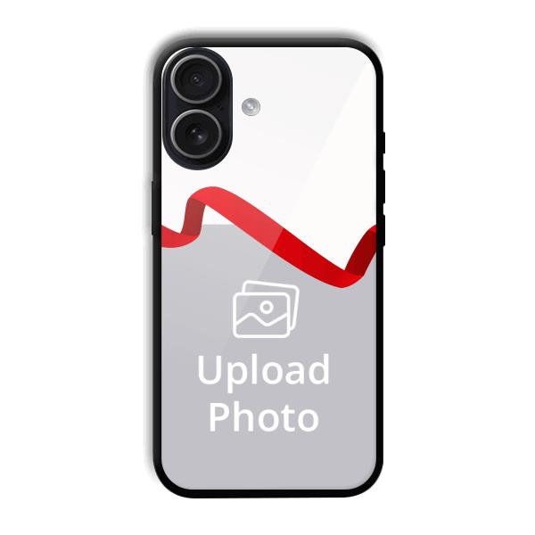 Red Ribbon Customized Printed Back Cover for iPhone 17