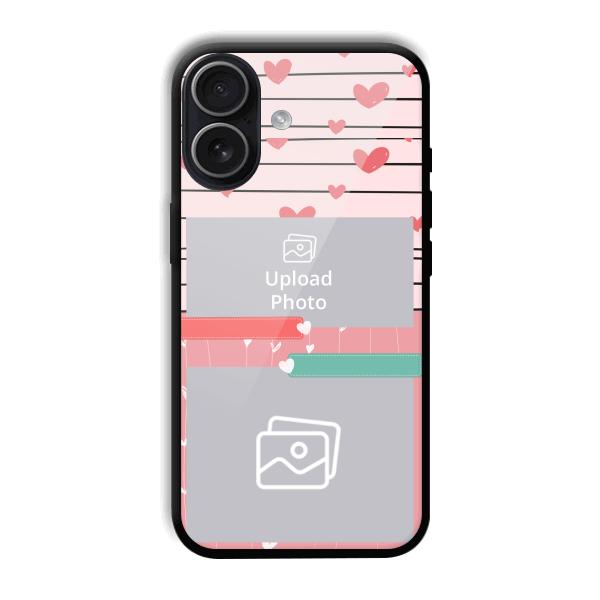 Pink Hearts Customized Printed Back Cover for iPhone 17