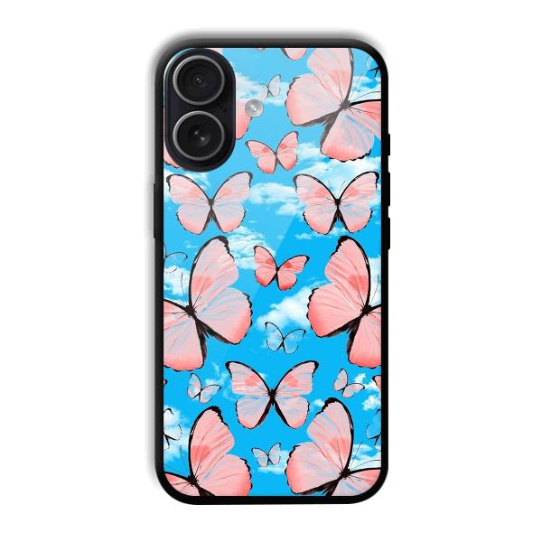 Pink Butterflies Phone Customized Printed Back Cover for iPhone 17