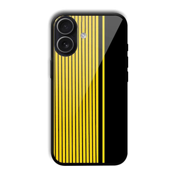 Yellow Black Design Phone Customized Printed Back Cover for iPhone 17