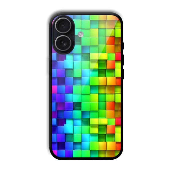 Square Blocks Phone Customized Printed Back Cover for iPhone 17
