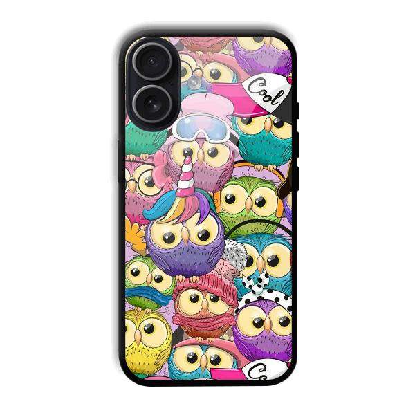 Colorful Owls Phone Customized Printed Back Cover for iPhone 17