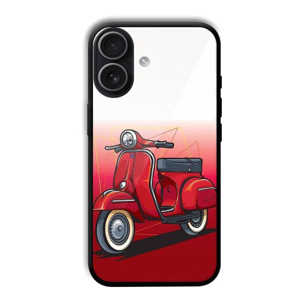 Red Scooter Phone Customized Printed Back Cover for iPhone 17