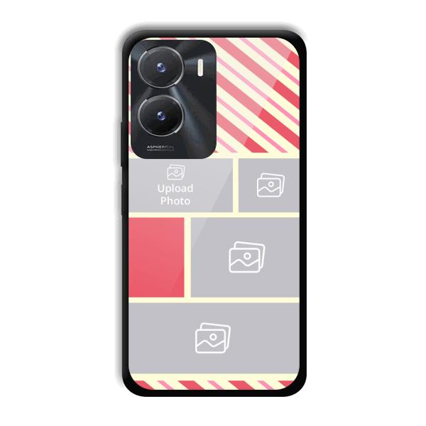 Diagnol Frame Customized Printed Back Cover for Vivo T2x 5G