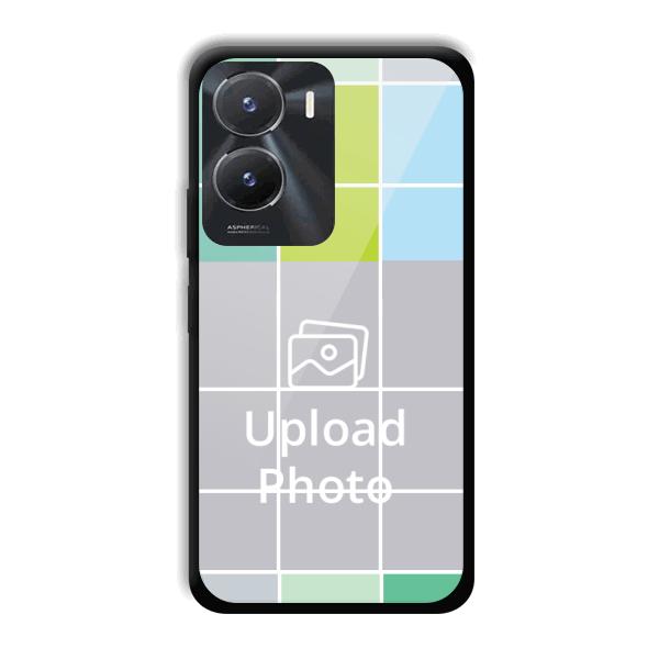 Grid Customized Printed Back Cover for Vivo T2x 5G
