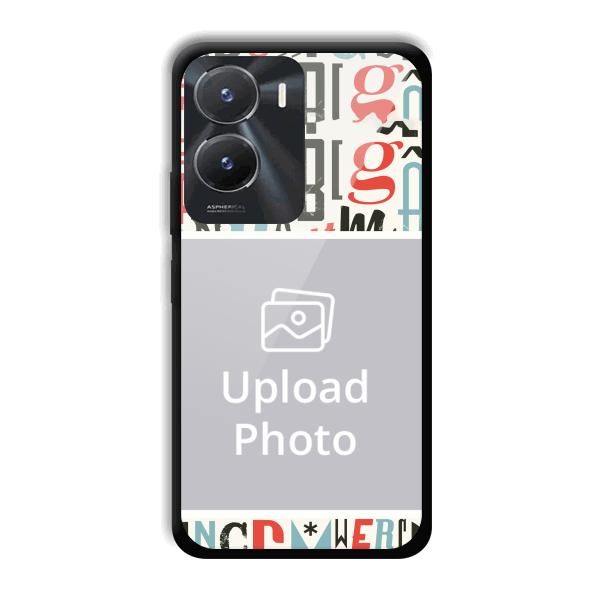 Alphabets Customized Printed Back Cover for Vivo T2x 5G